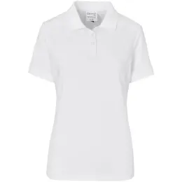 Ladies Okiyo Shizen Eco Golf Shirt White Front